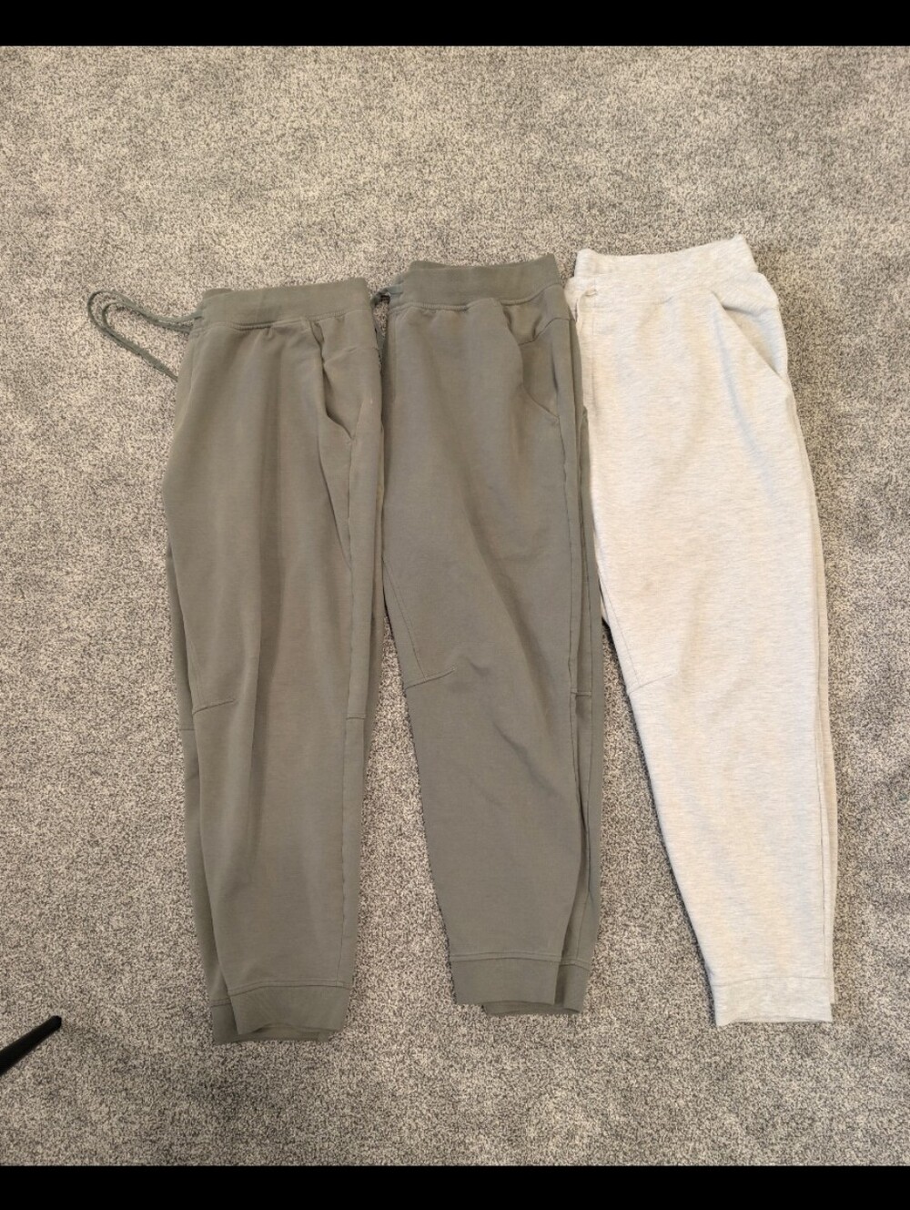 Lululemon Sweatpants Joggers Lot of 3 XL XXL Gray Green
